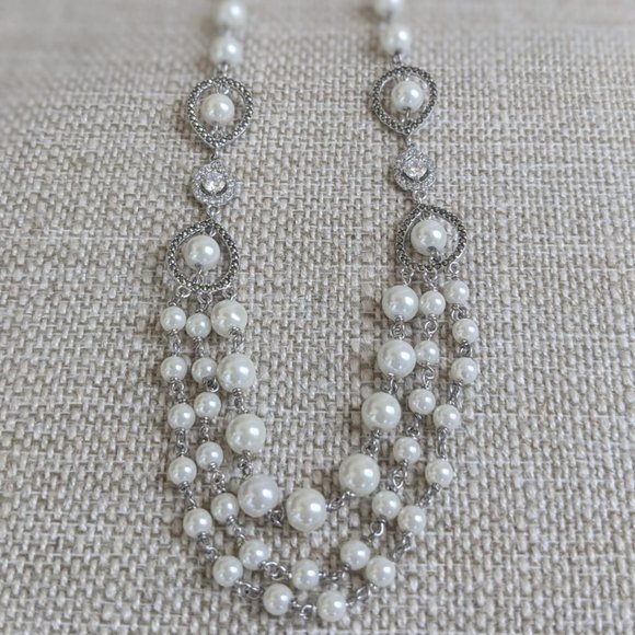 Judith Jack Sterling Silver Pearl Necklace - Picture 4 of 11